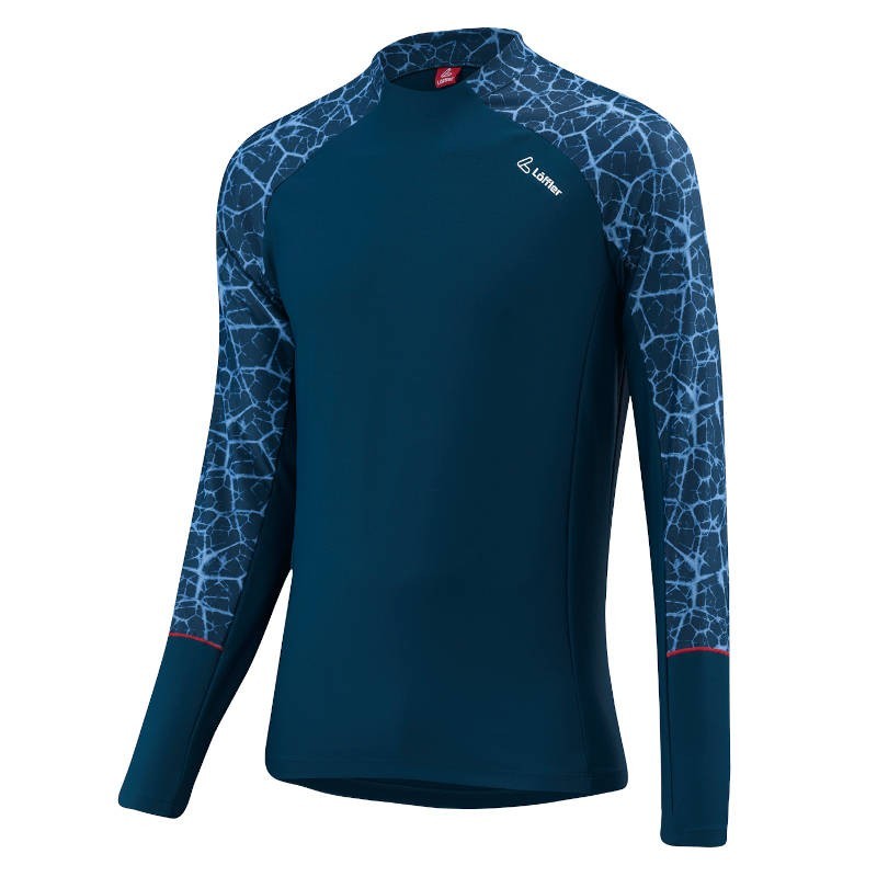 Löffler Mäns Midshirt Frozen REW djupt vatten Löffler Mäns Midshirt Frozen REW djupt vatten